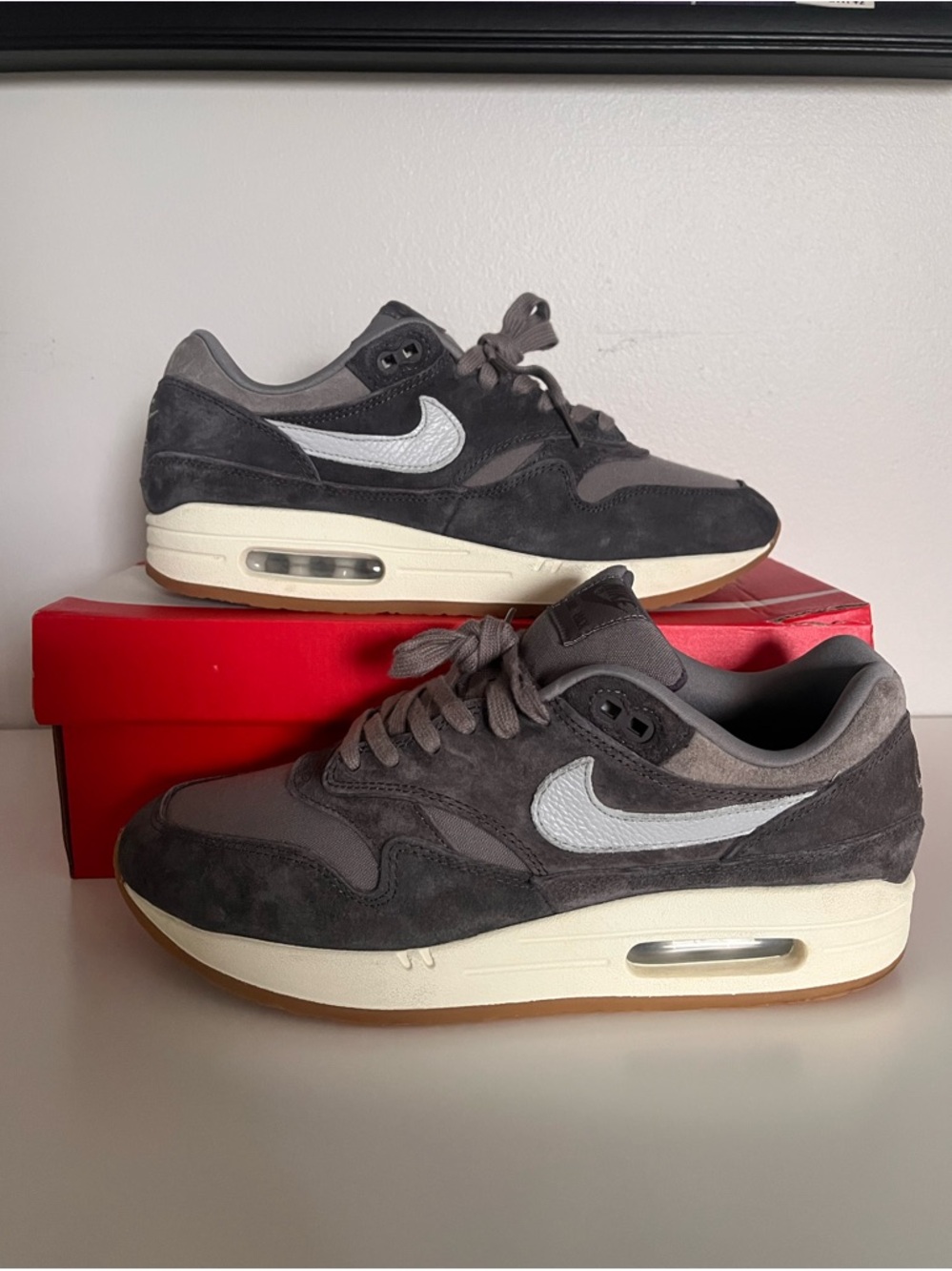 Nike Air Max 1 Crepe Soft Grey, Used (Size US Men’s 10.0)